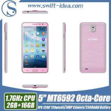 5.7" IPS Screen RAM 2GB Mtk6592 Octa Core Android Mobile Phone (N3+)